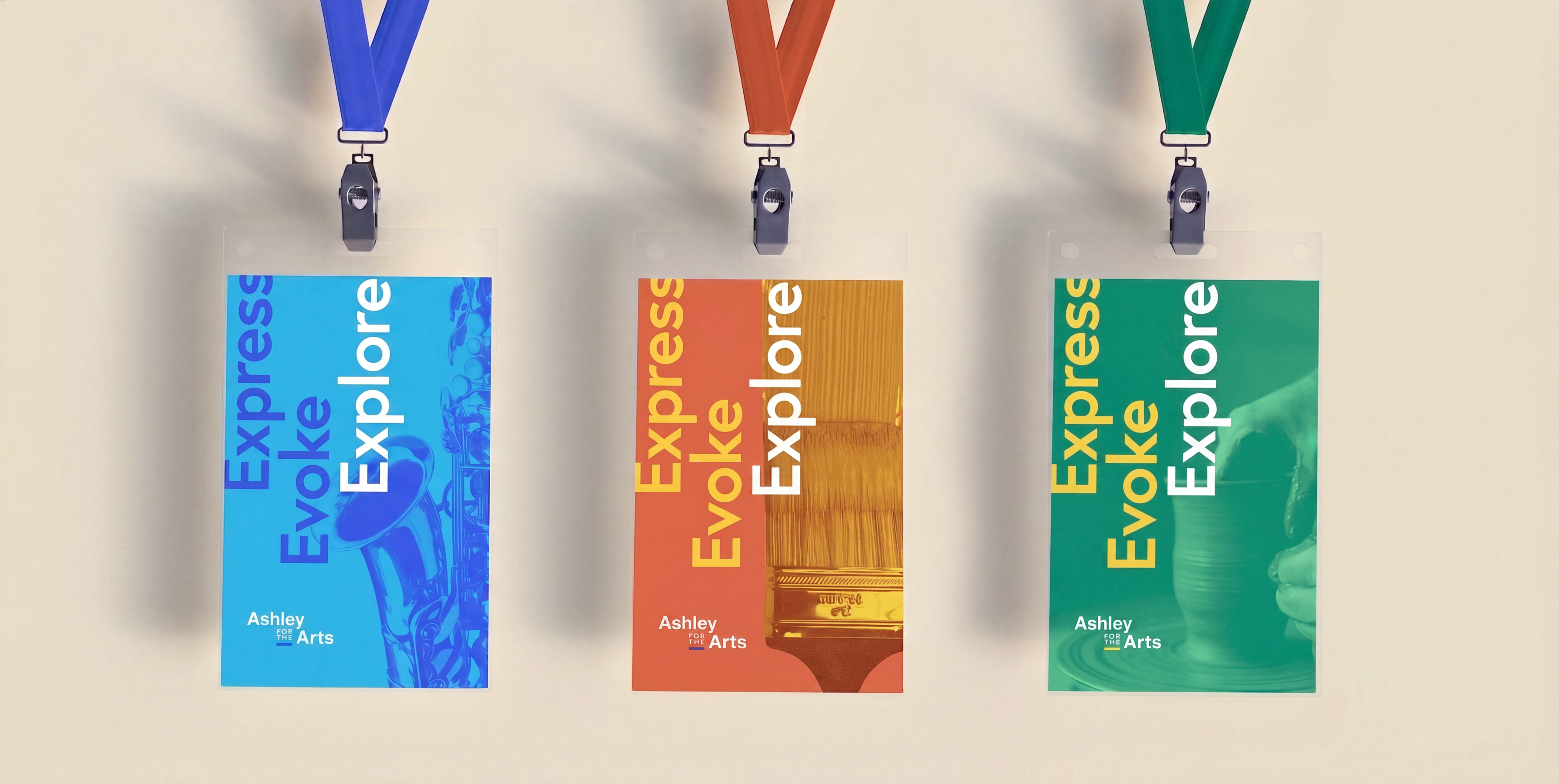 Ashley for the Arts event lanyards