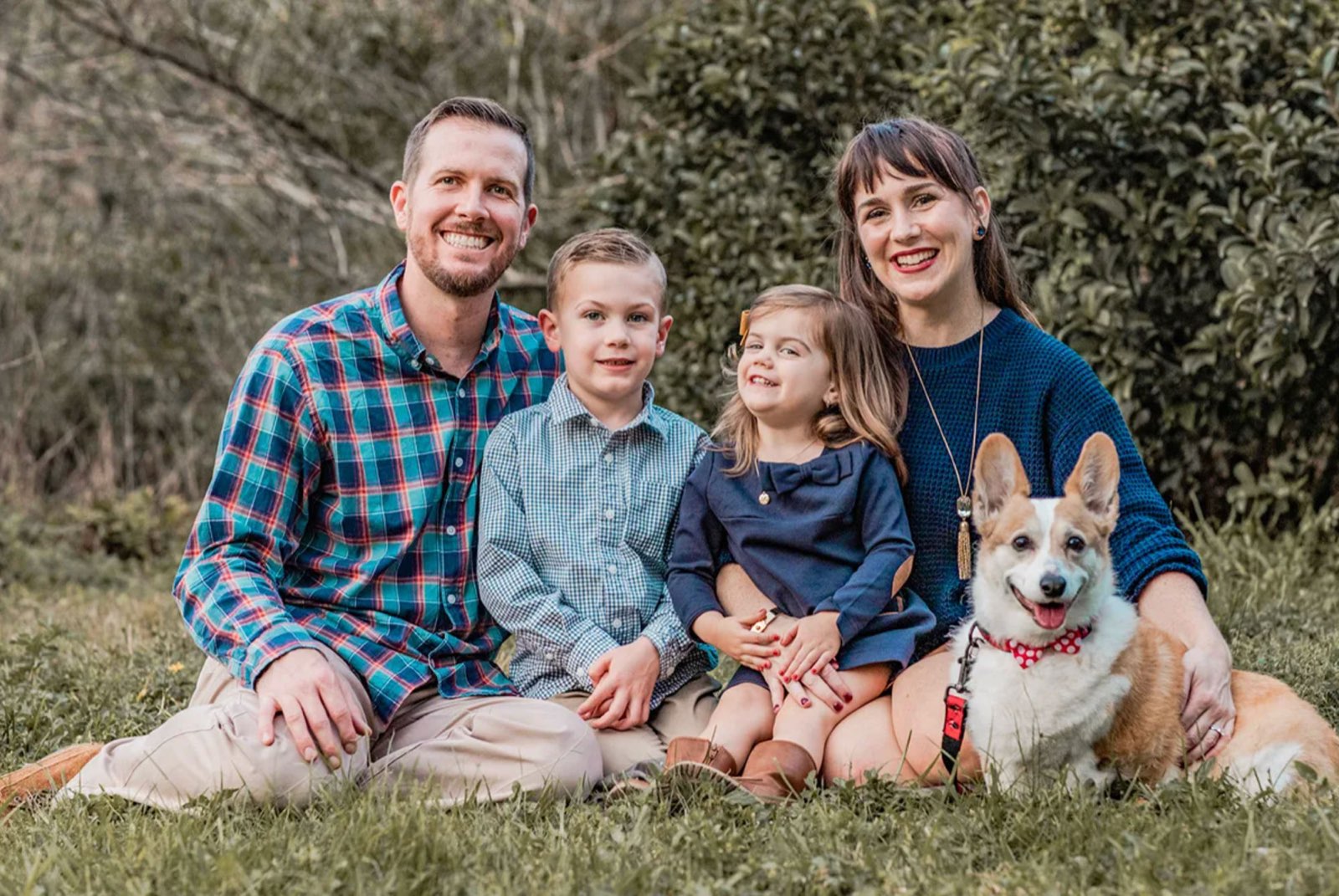 Family portrait in natural light