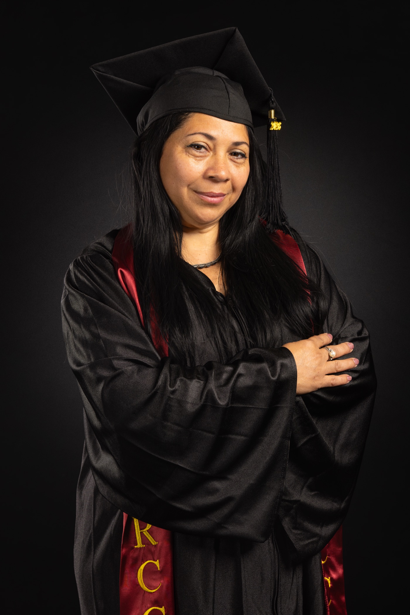 Studio strobe portrait