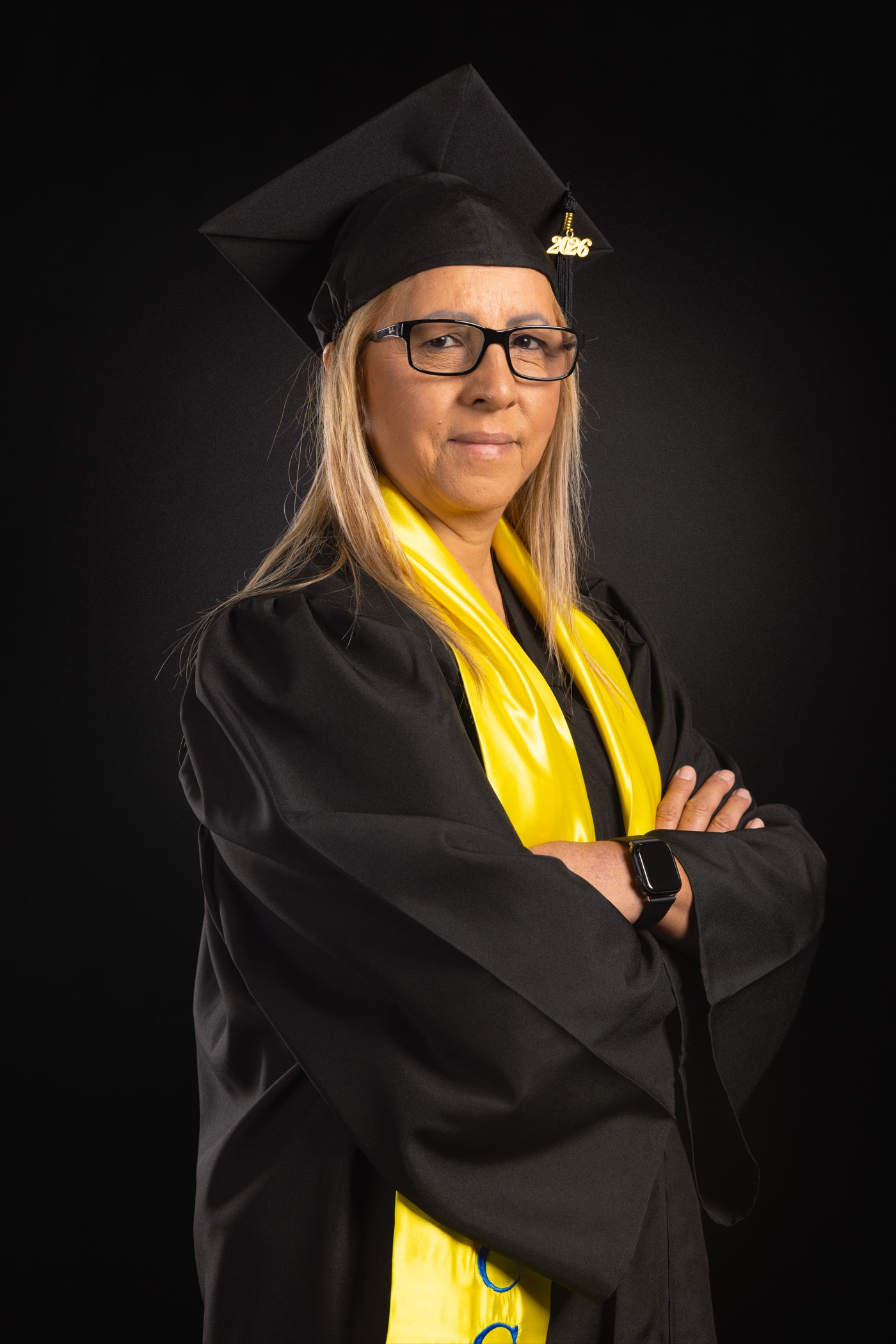 Studio strobe portrait