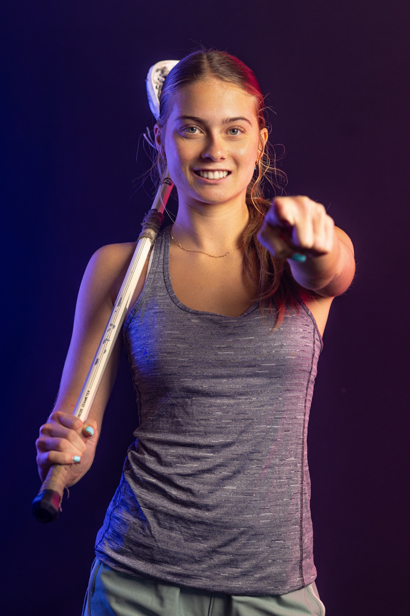Studio strobe portrait