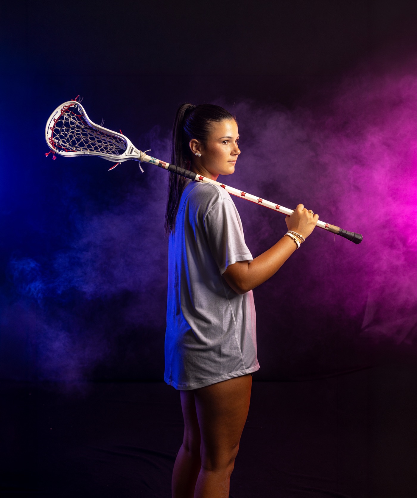 Studio strobe portrait