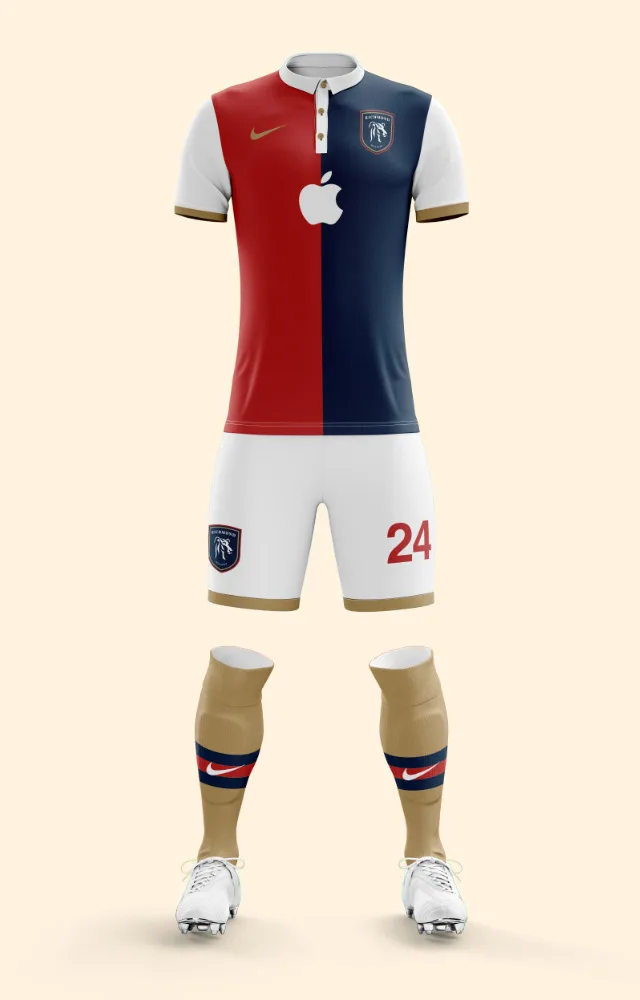 AFC Richmond jersey mockup — home kit