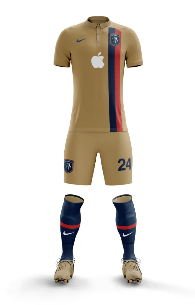 AFC Richmond jersey mockup — away kit