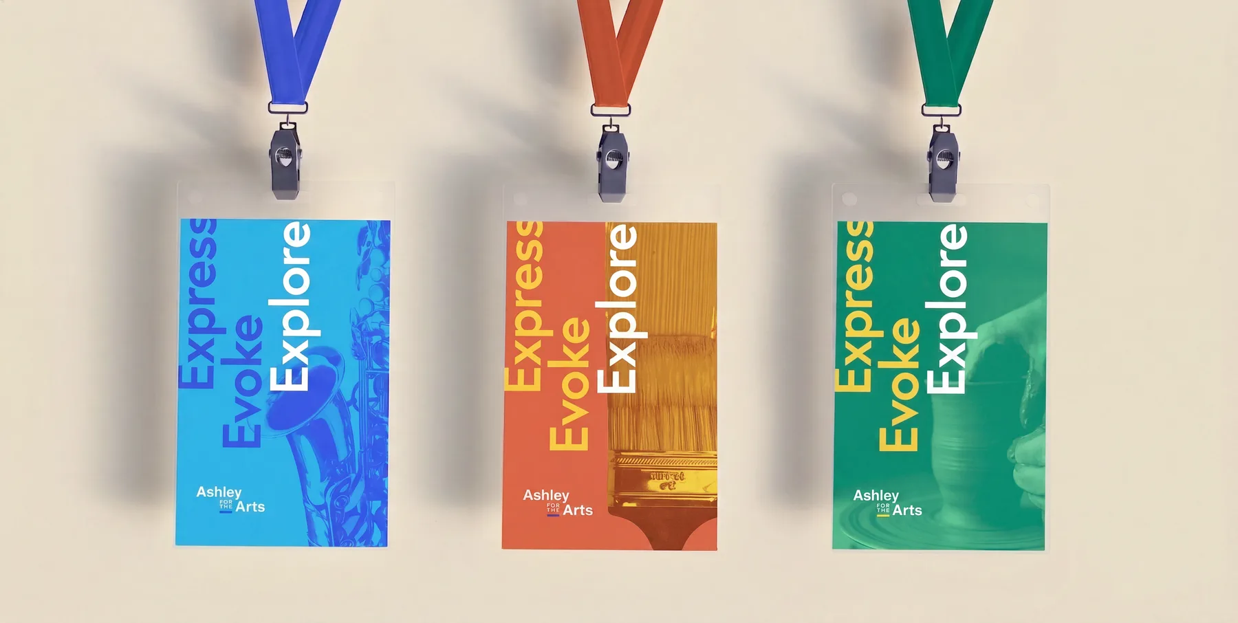 Ashley for the Arts event lanyards