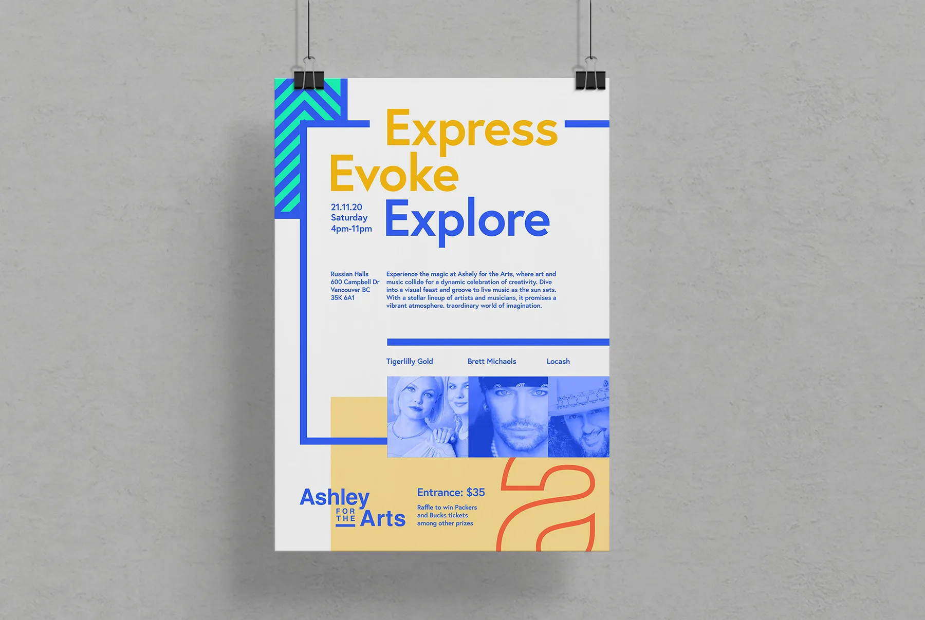 Ashley for the Arts event poster