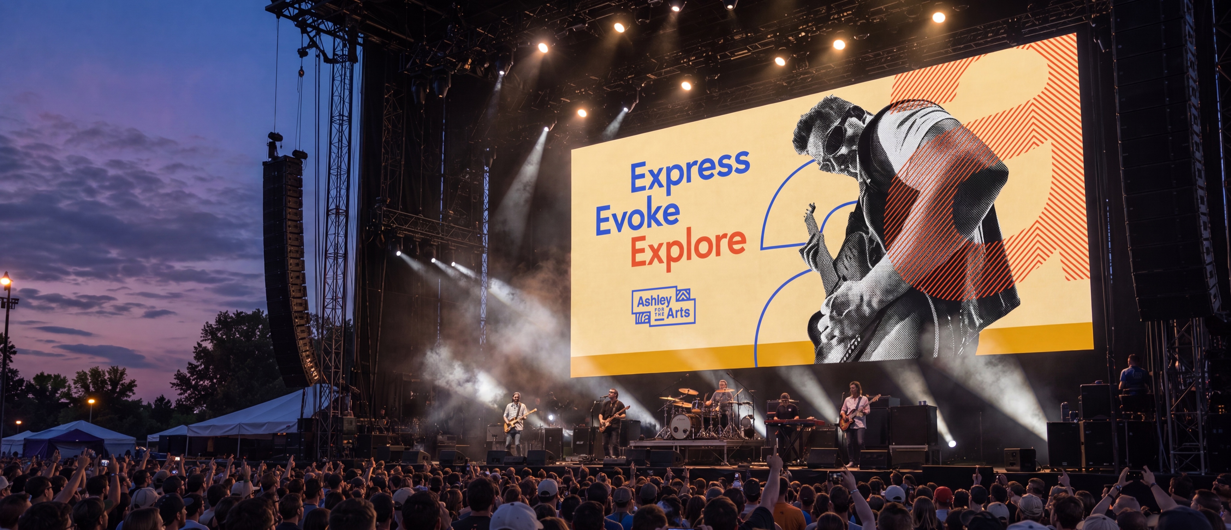 Ashley for the Arts — Express Evoke Explore campaign