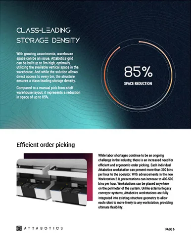 Attabotics marketing collateral