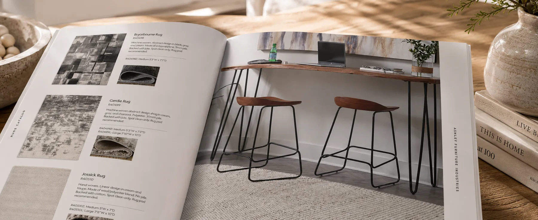 Rugs catalog spread