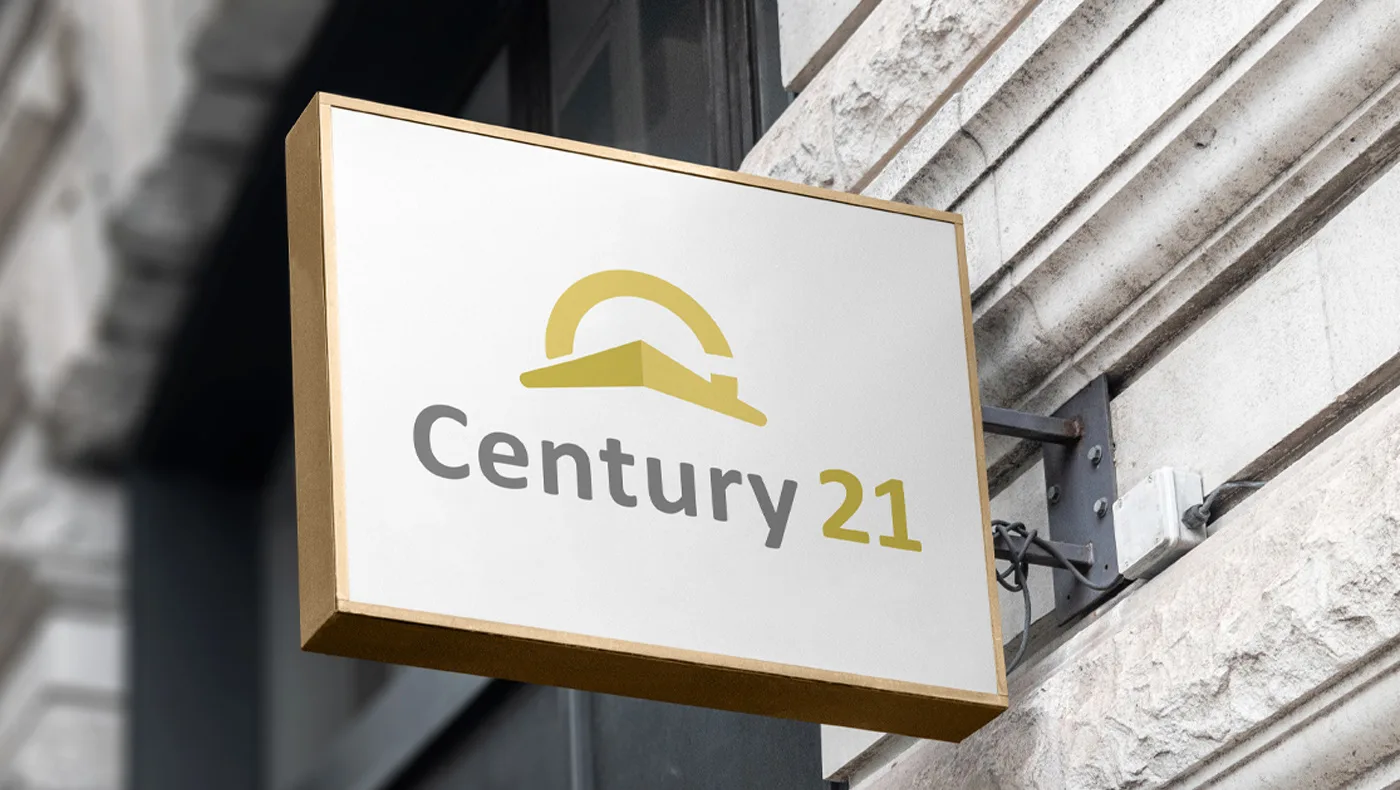 Century 21 slogan shirt design and storefront sign
