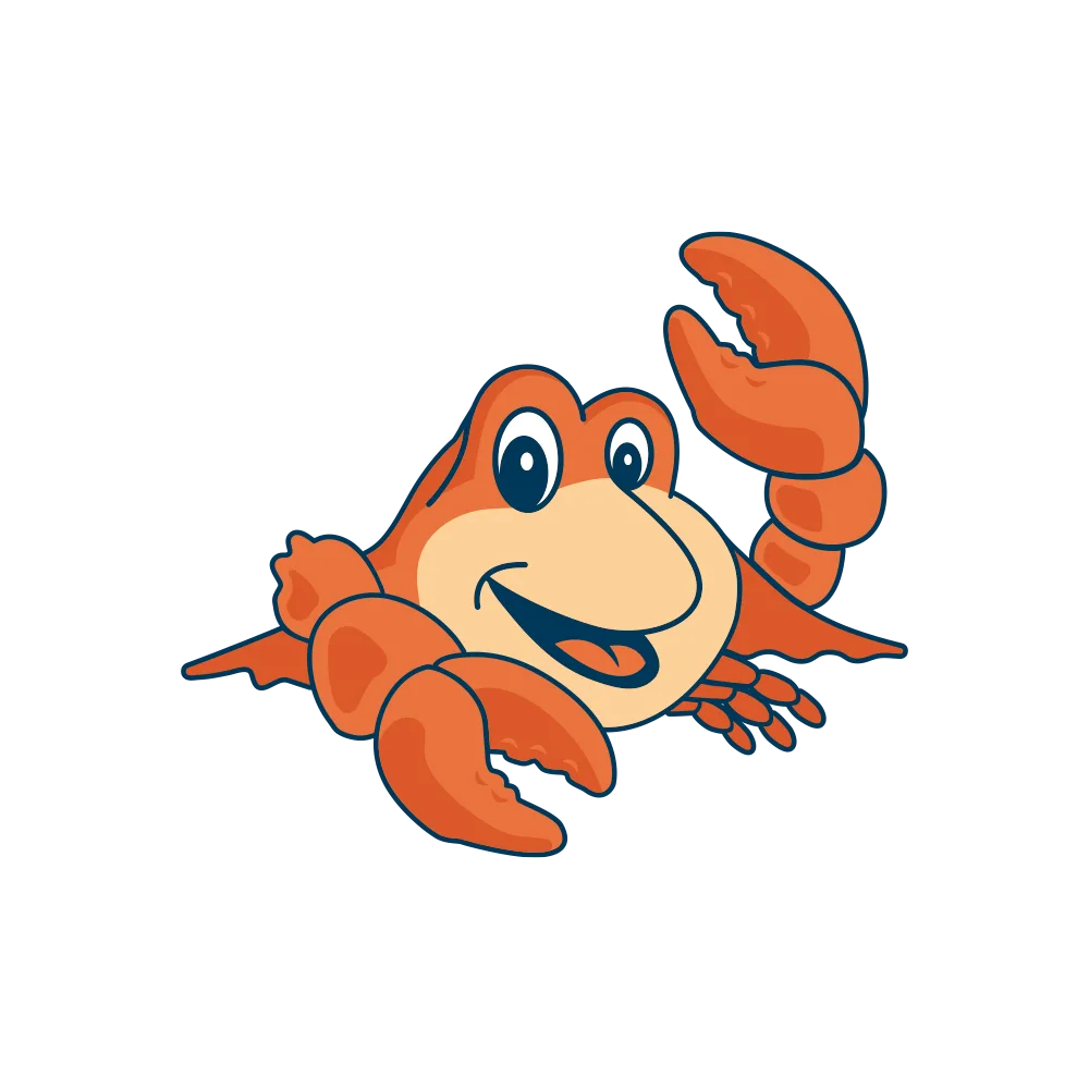 Crab Place apparel and merchandise