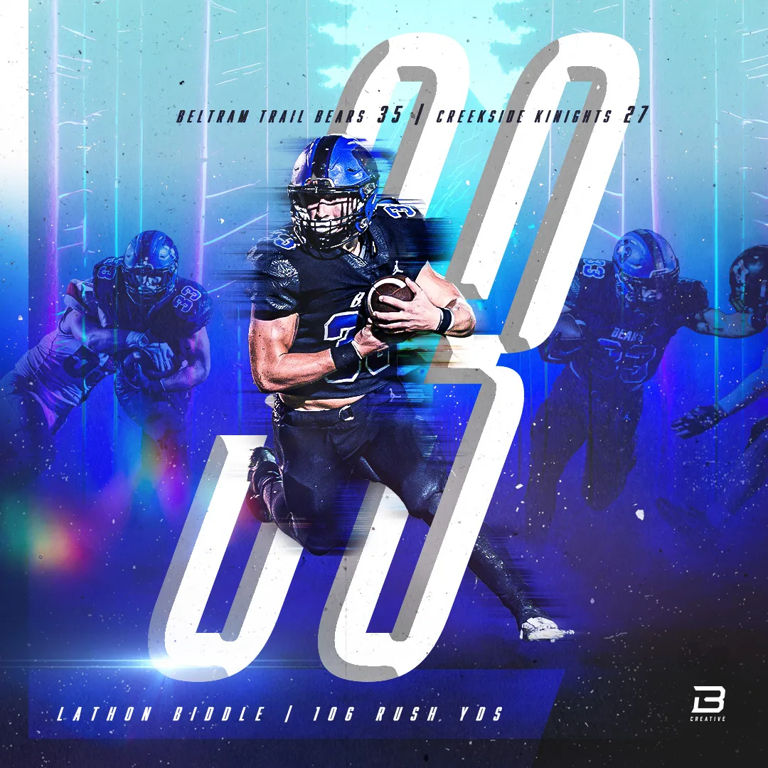 Lathon Biddle — 106 Rush Yds