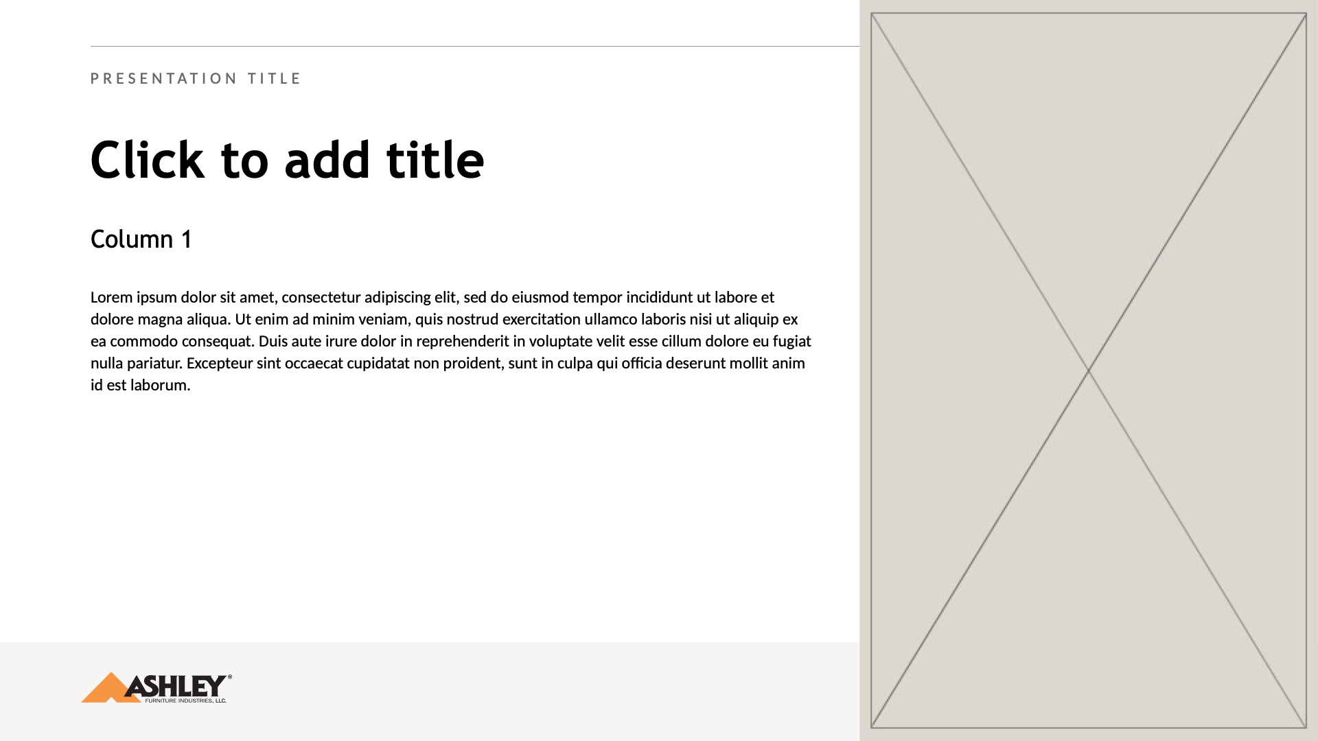 Ashley Furniture Industries master template layout 15