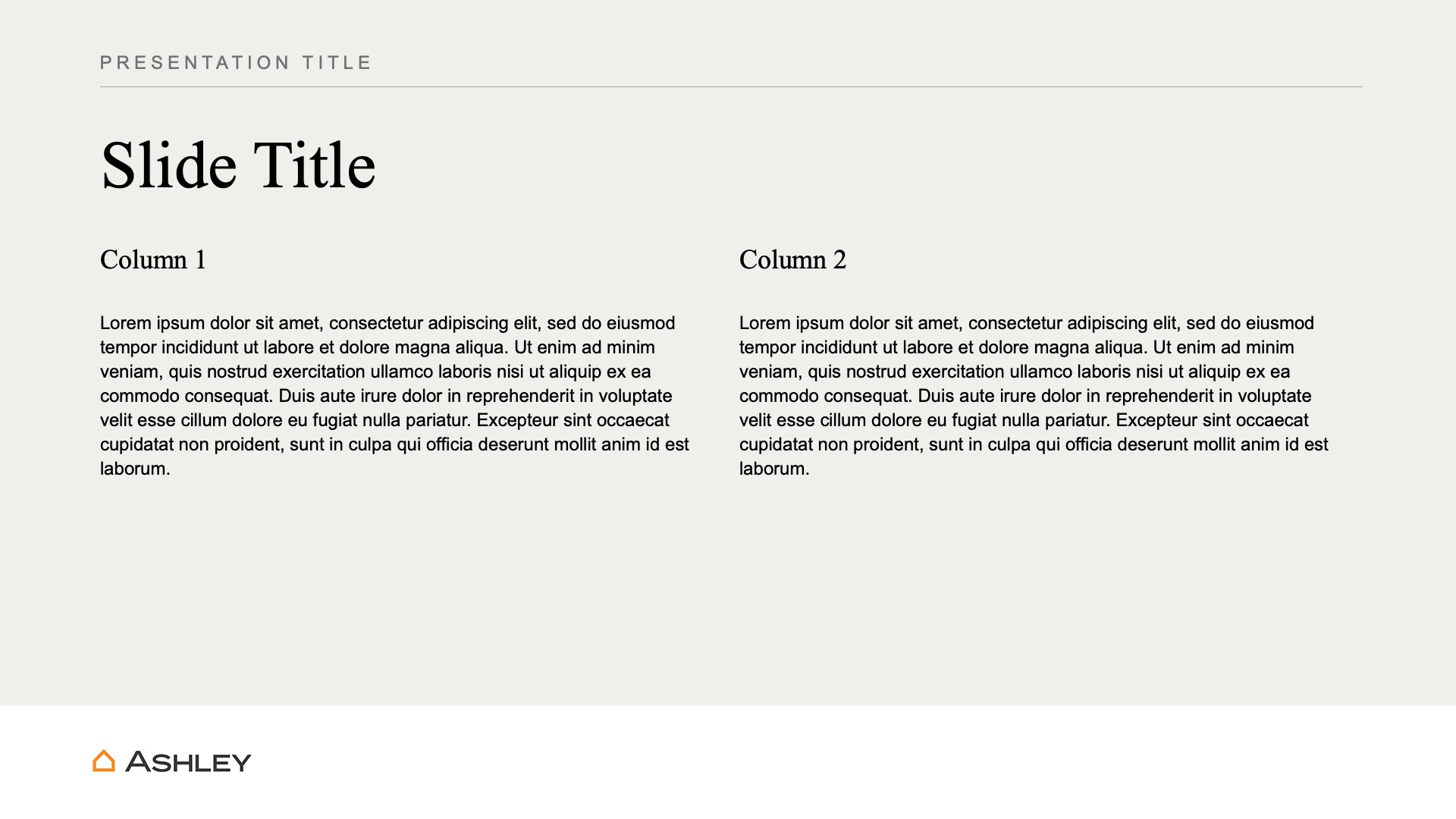 Ashley Global Retail master template layout 12