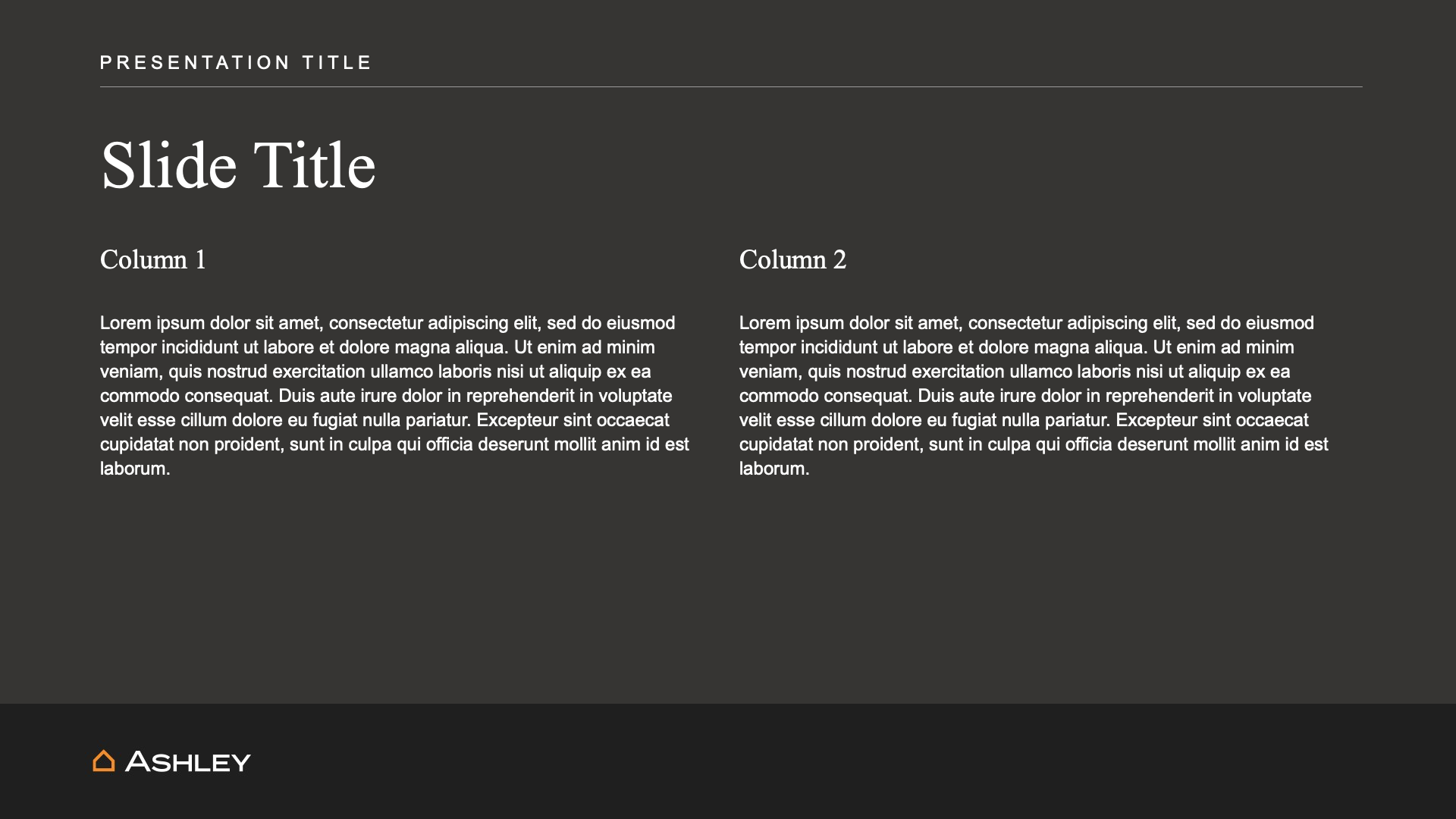 Ashley Global Retail master template layout 13
