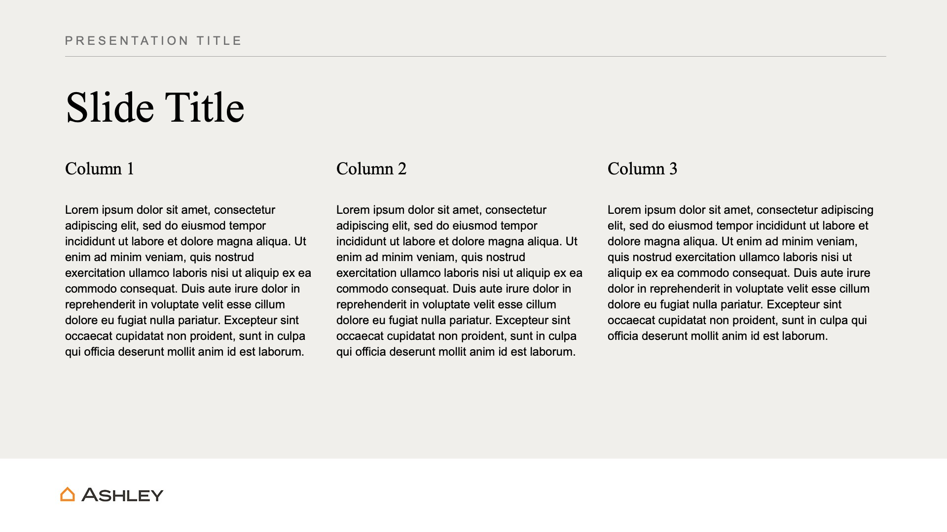Ashley Global Retail master template layout 14