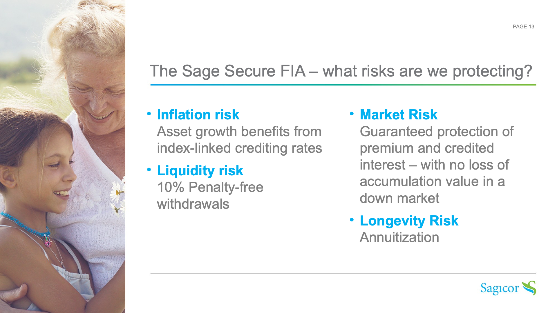 Sagicor annuities presentation slide 13