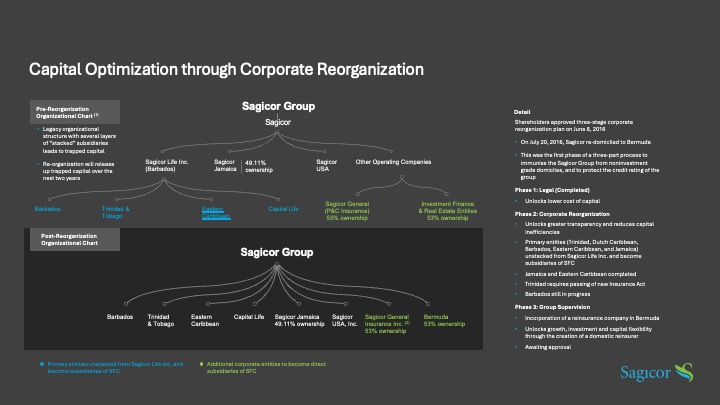 Capital Optimization through Corporate Reorganization
