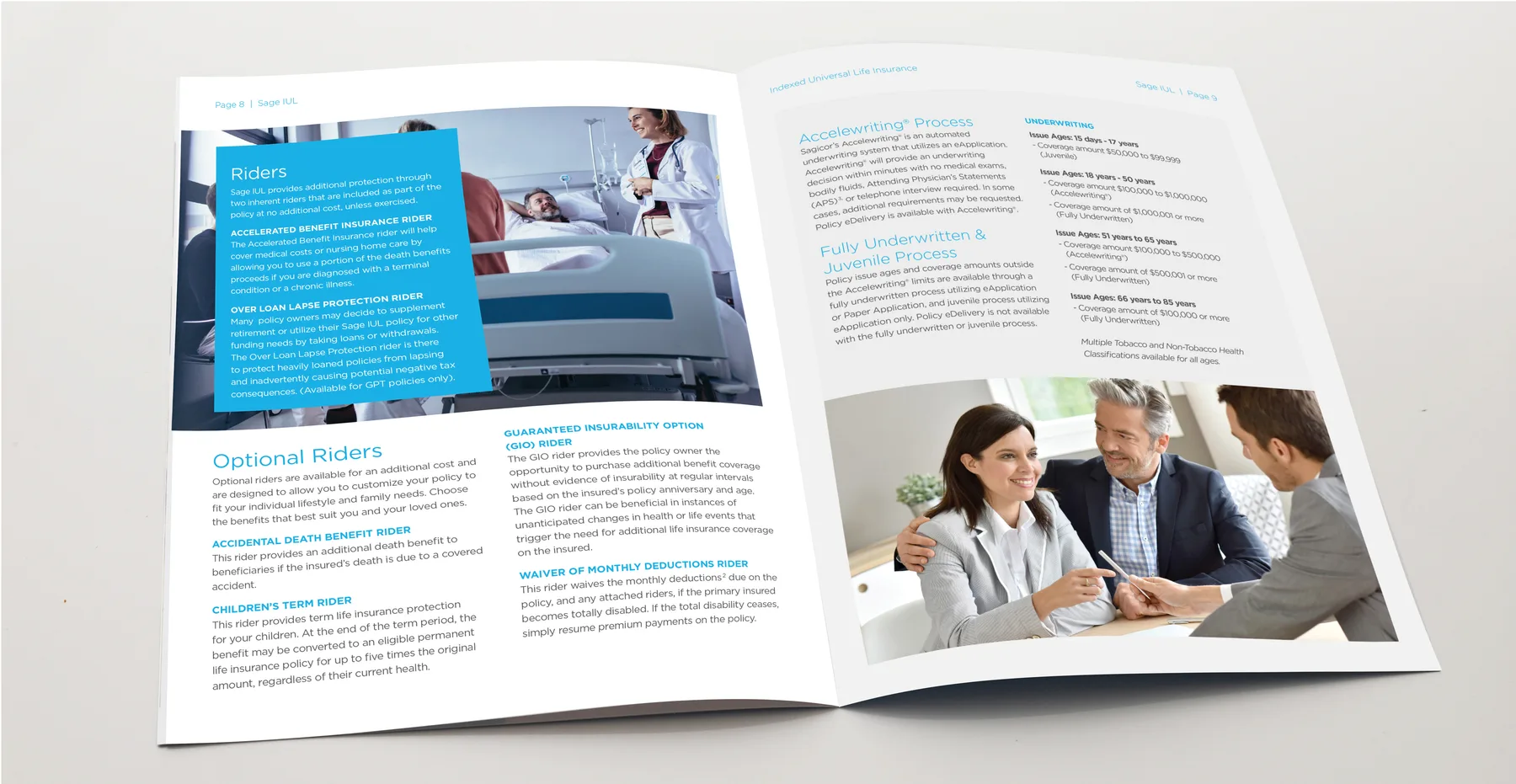 Sagicor IUL brochure interior spread 1