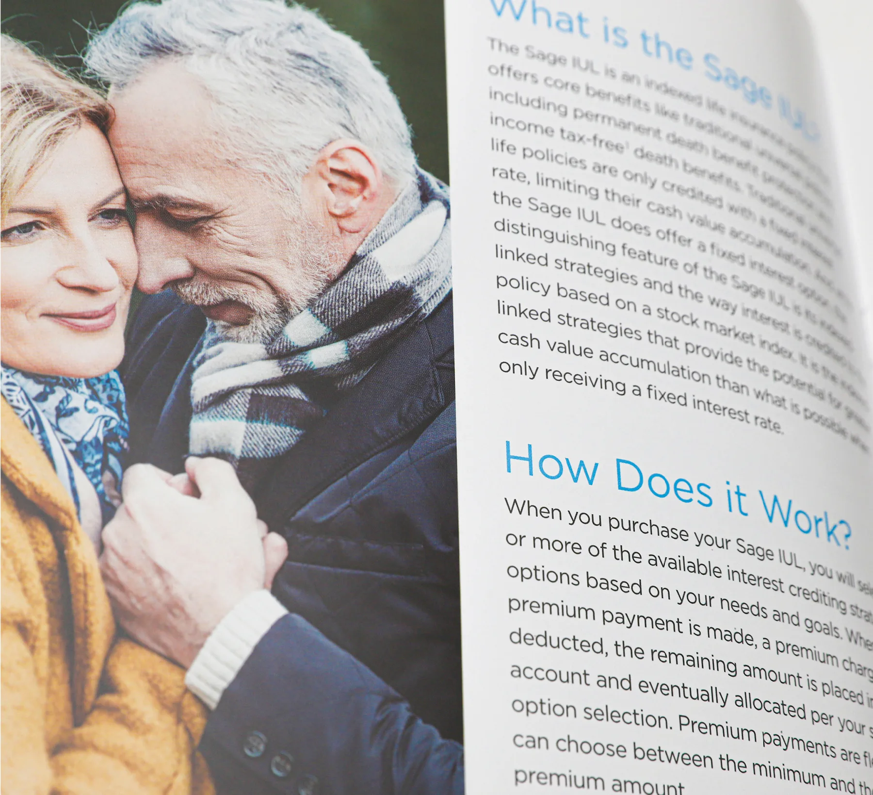 Sagicor IUL brochure interior spread 3