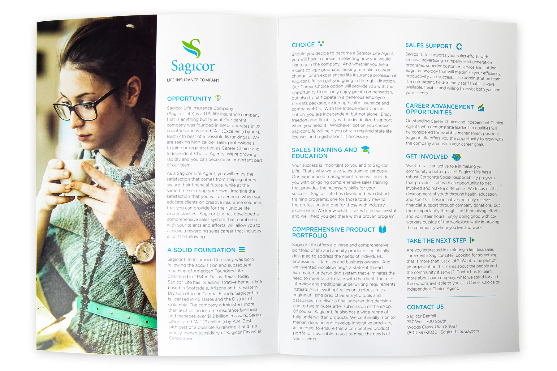 Sagicor agent bi-fold brochure page 2