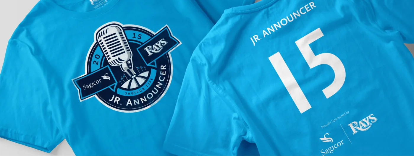 Junior Announcer Program logo t-shirt application