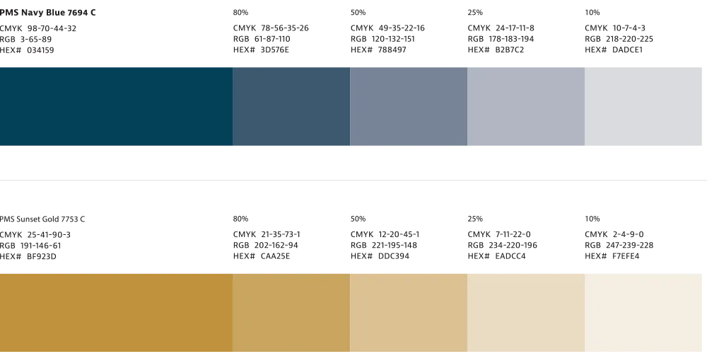 Seawinds brand color palette