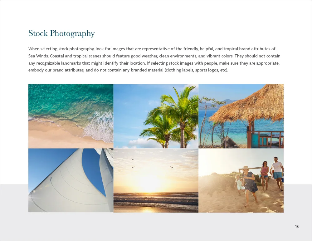 Seawinds brand guidelines page 6